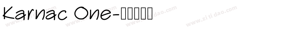 Karnac One字体转换